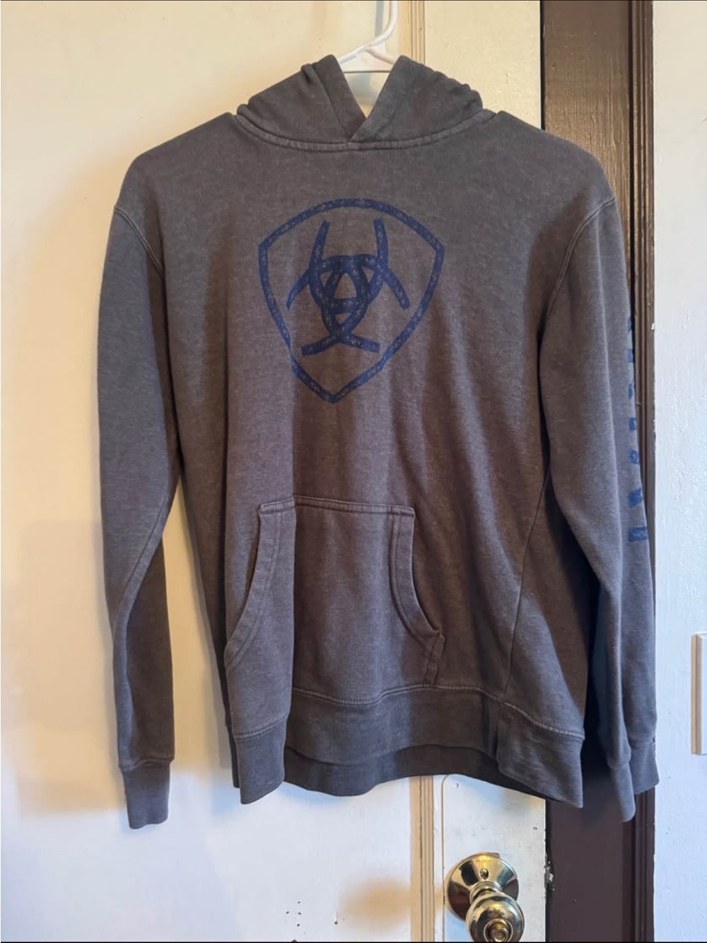 Ariat Boys 14/16 Hoodie Gray
